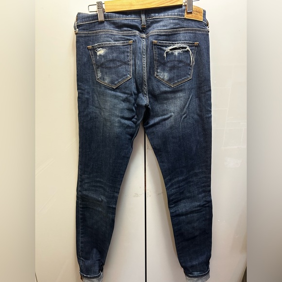 Destroyed denim dark Abercrombie & Fitch jeans - Picture 3 of 3
